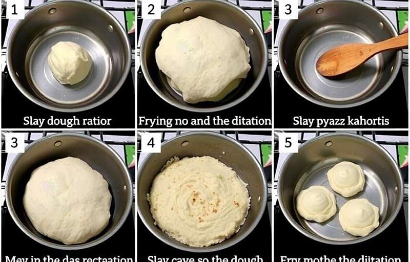 Kachori Making Guide Step-by-step visual guide showing how to make pyaaz kachori in KachoriQuest, from dough preparation to frying